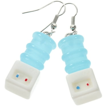 WHAMVOX 1 Pair Quirky Earrings Water Dispenser Shape Earrings Women Funny Ear Jewelry