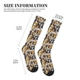 thumbnail image 2 of Lsque Cute Dog Pattern Sport Compression Socks for Men & Women 15-20 mmHg Knee High Nurse Pregnant Running Medical and Travel Athletic, 2 of 6