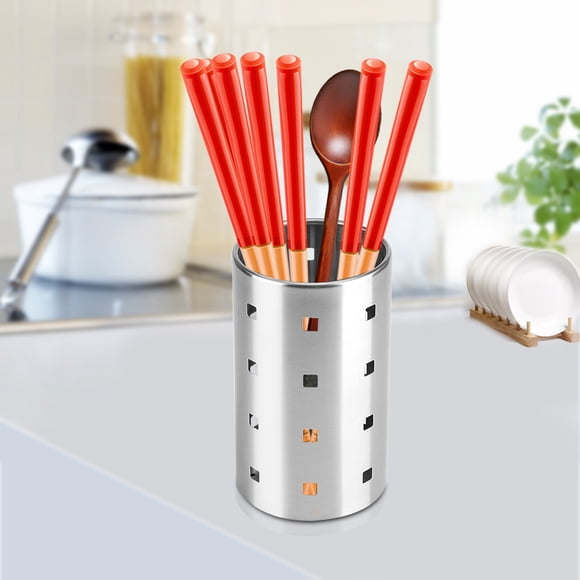 Soporte para cubiertos Ecomeon de Acero Inoxidable perforado Tamaño L