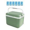 thumbnail image 4 of Cool Box, Nevera para Coche con Bolsas de Hielo, Congelador, Portabebidas, Enfriador Duro, Enfriador de conservación de frío/Calor para Viajes con Bar Verde, 4 of 8