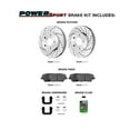 thumbnail image 2 of Power Sport Rear Brakes and Rotors Kit |Rear Brake Pads| Brake Rotors and Pads| Heavy Duty Brake Pads and Rotors| Hardware Kit BLC1.54004.44, 2 of 6