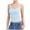 Light Blue, variant on Women's Square Neck Tank Top Sleeveless Double Lined Basic Tops, S, Light Blue