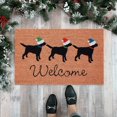 thumbnail image 1 of Custom Christmas Tree Red Truck Door Mat Personalized Christmas Tree Red Truck Merry Christmas Door Mat Personalized Holiday Rug, 1 of 4