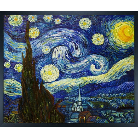 Tori Home Starry Night by Vincent Van Gogh Framed Painting