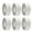 White, variant on 6 Rolls Red Dot Sticker Colour Coding Label Adhesive Round Sticker Circular Sticker For School Home Organization