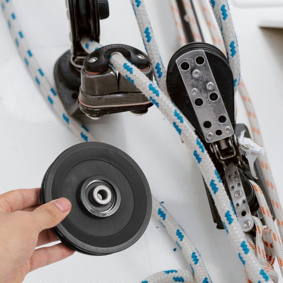 NICEXMAS Nicexmas Black Nylon Gym Pulley for Smooth Movement and Durability