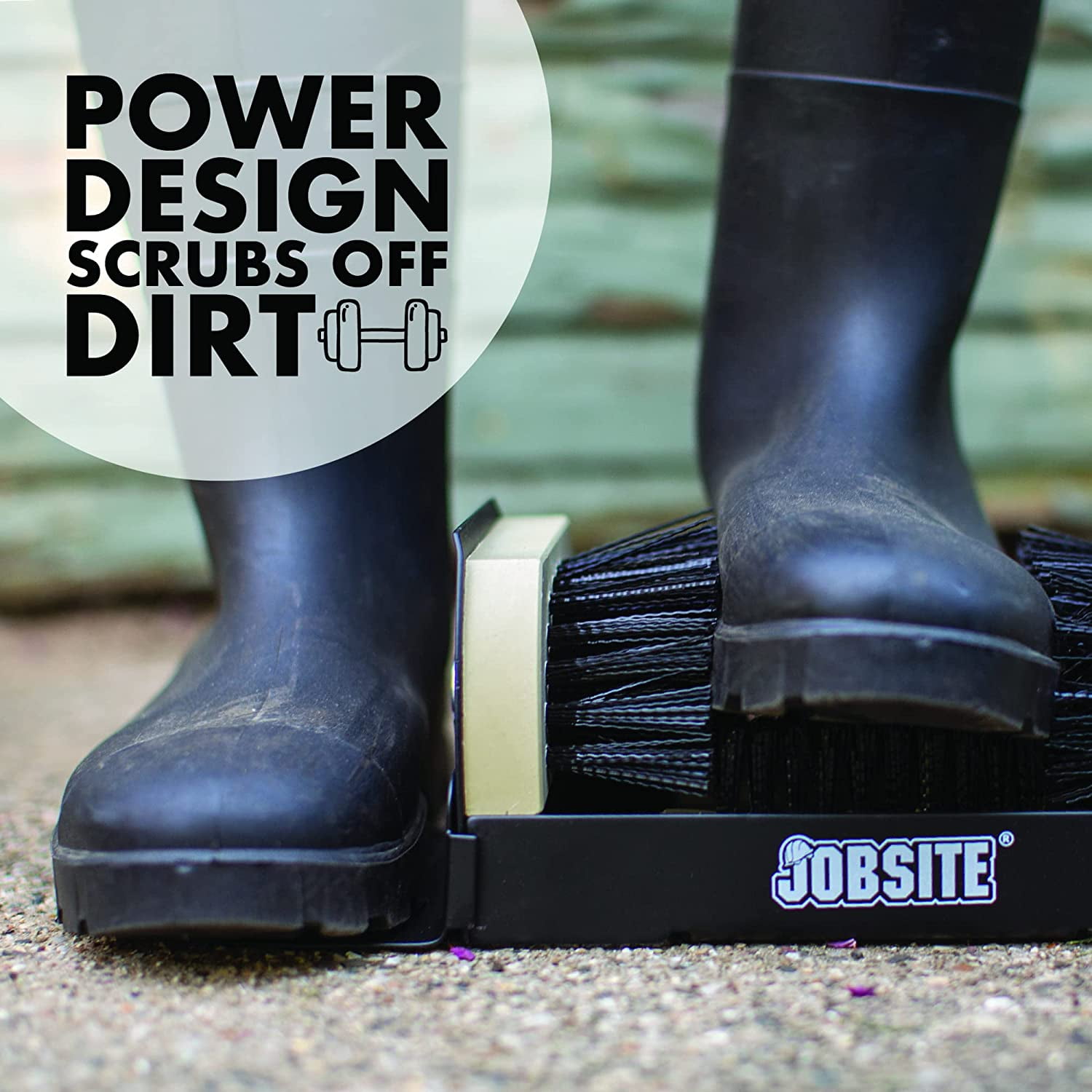 Jobsite Boot Scrubber Outdoor Shoe Scraper Cleaner Brush Extra Wide Walmart