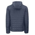thumbnail image 3 of Men's Cutter & Buck  Heather Navy Portland Sea Dogs Rainier PrimaLoft Eco Full-Zip Hooded Jacket, 3 of 3