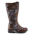thumbnail image 5 of L'Artiste Kisha Boss Calf High Leather Boots – Hand-Painted Comfort, 5 of 8