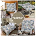 thumbnail image 6 of Blue Pink Spring Floral Small Tapestry for Bedroom Wall Hanging Tapestry, Vintage Summer Botanical Ceiling Backdrop Tapestries Poster Blanket Wall Decor for Teens Room Living Room Dorm 23" x 28", 6 of 8