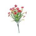 thumbnail image 3 of Ramo de flores violetas artificiales, planta falsa para jardín de casa con tallos verdes Rojo, 3 of 9