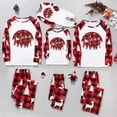 thumbnail image 1 of 2023 New Christmas Parent-child Matching Clothes Santa Tree Pattern Pajamas Set Soft Casual 2 Pieces Sleepwear Xmas Family Look, 1 of 4