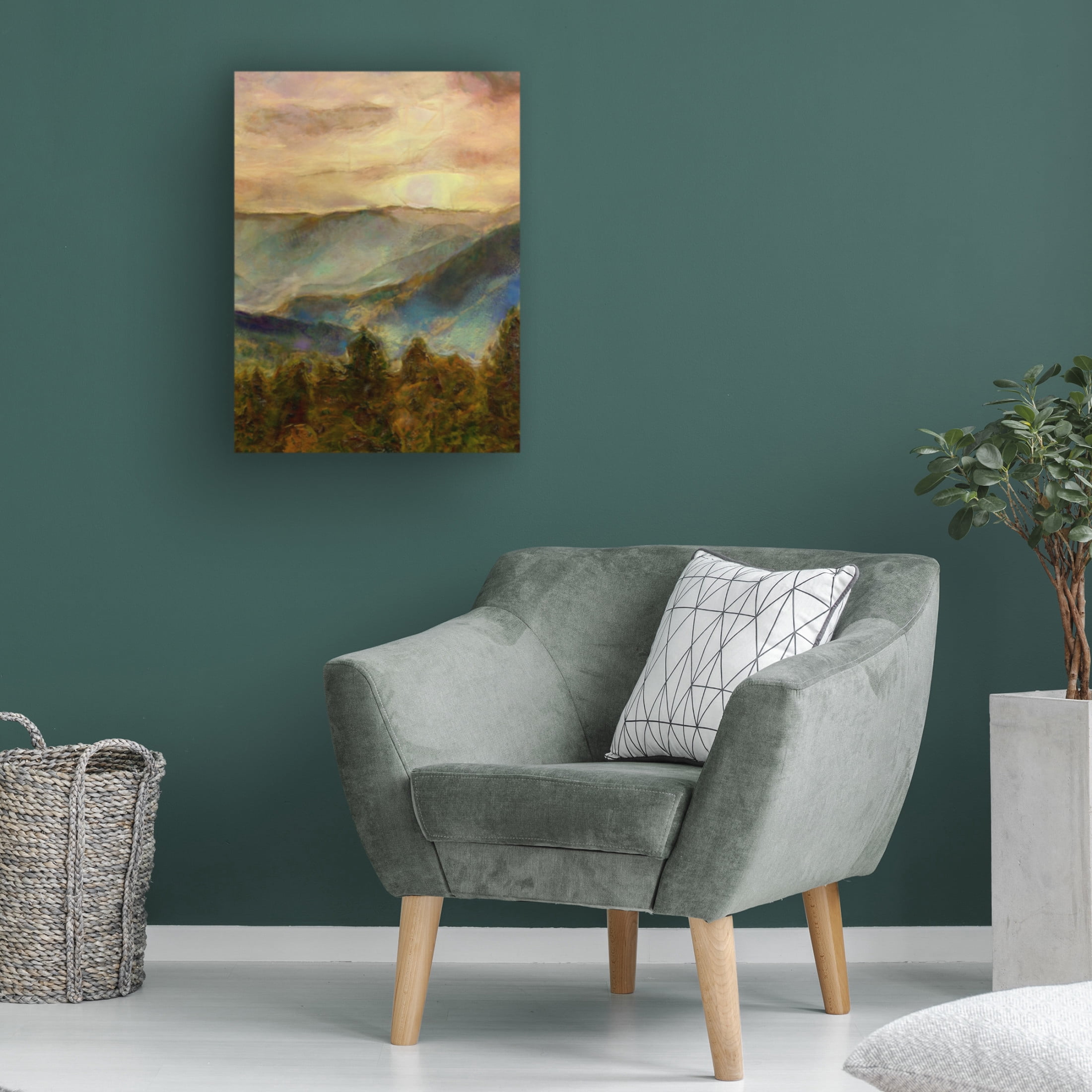 Trademark Fine Art Alonzo Saunders  Into the Valley II Canvas Wall Art