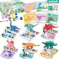 thumbnail image 1 of Tarjetas de San Valentín y kit de pintura de dinosaurios para niños x24, 1 of 7