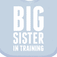 thumbnail image 4 of Inktastic Big Sister in Training Girls Baby Bib, 4 of 4