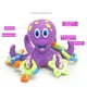 thumbnail image 4 of Juguetes de Baño Juego de juguetes de baño de pulpo de dibujos animados para niños de 6 uds. Juguetes flotantes para jugar al agua, 4 of 9
