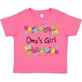 thumbnail image 3 of Inktastic Omas Girl- Bright Flowers Girls Toddler T-Shirt, 3 of 5