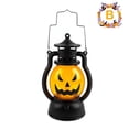 thumbnail image 1 of Pumpkin Skull LED Pony Oil Lantern Halloween Decor Prop Creative Bar Party Light, 1 of 4