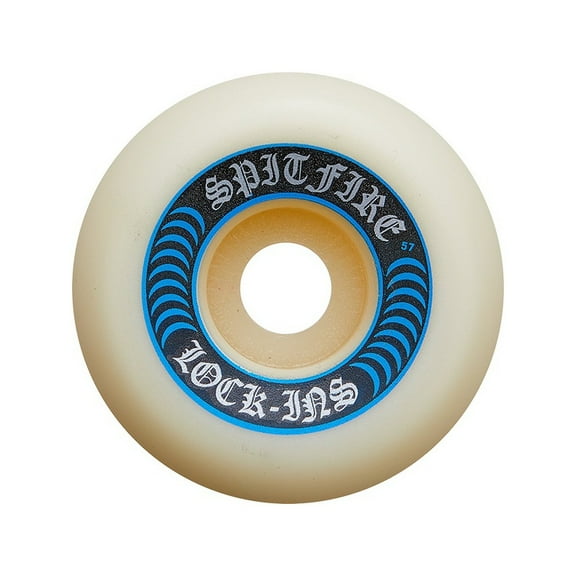 Spitfire F4 Lock Ins Skateboard Wheels 99a 57mm White/Blue