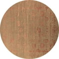 thumbnail image 1 of Ahgly Company Indoor Round Oriental Brown Industrial Area Rugs, 3' Round, 1 of 4