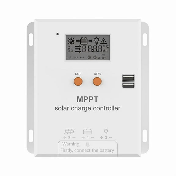 MPPT 20A Solar Charger Controller 12V 24V Battery Regulator with LCD Display for , Gel, Flooded and Lithium,1 * MPPT 20A Solar Charger Controller