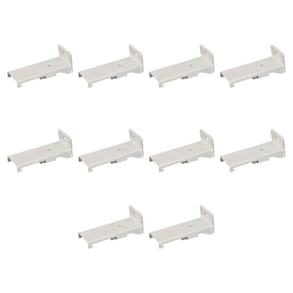 10 Piece Universal Flexible Curtain Track Brackets Wall Mounting Hardware Set