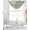 Off-White, variant on Eucalyptus Trucks Sheer Waterfall Valance Curtains for Window, Spring Rustic Floral Wooden Burlap Rod Pocket Sheer Topper Swag Curtains for Living Room, Kitchen 38.5"W x 47.2"L, 1 Panel