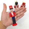 thumbnail image 3 of Decoraciones de Navidad de madera de los Nutcrackers Juego de 6 diseños variados de madera decoraciones de árbol Sunnimix cascanueces, 3 of 8