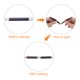 thumbnail image 5 of Uxcell 12Pcs Marco Flex Metal Interno 4.7" Marco de Monedero Bisagras de Bolso Clip para Billetera DIY Plata, 5 of 7
