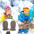 thumbnail image 5 of Guantes de esquí con forro polar grueso para bebé, guantes cálidos con dedos completos para invierno para niños pequeños, 5 of 5