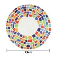 thumbnail image 2 of Mosaicos de formas variadas para creaciones de vitrales coloridos, tapete de PVC antideslizante con orificios de drenaje para un secado rápido y un soporte cómodo, 2 of 6