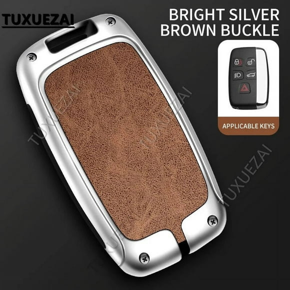Zinc alloy+leather Car Key Cover Case Shell For Jaguar B buttons key case Case Velar Discovery 4 XJL XE XF XJ C-X16 Parts