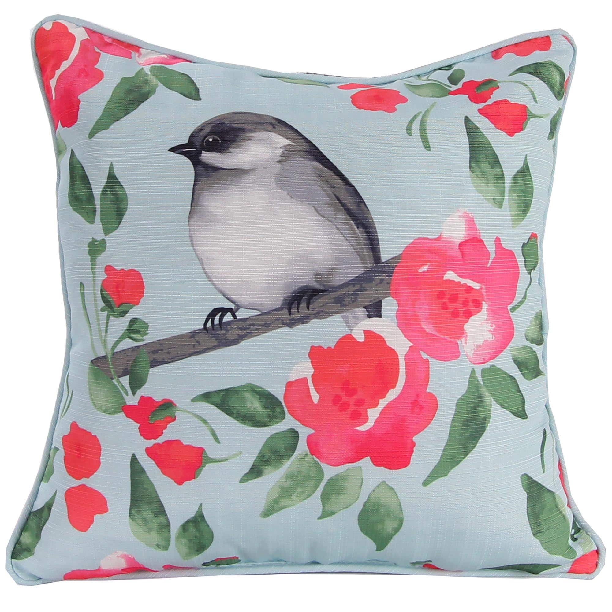 Jordan Manufacturing 18" x 18" Square Knife Edge Decorative Throw Pillow Multi-Color