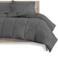thumbnail image 2 of Bare Home Microfiber 5-Piece Gray and White Bed in a Bag, Twin, 2 of 5