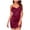 Wine Red, variant on WZXFASHION Women Sexy Cowl Neck Satin Mini Nightdress Silk Underwear Strap Cami Dress Sleepwear Intimates Red M