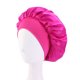 thumbnail image 1 of Gorro de dormir de satén con ala ancha, banda para el pelo, sombrero redondo, sombrero con cinta, sombrero para salón de belleza, sombrero para el hogar, 1 of 6