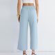 thumbnail image 4 of Pantalones Elásticos de Cintura para las Mujeres Color Sólido Vendaje Casual Pantalones Largos con Bolsillos, Pantalones de Cintura Alta Mujeres Cómodos Control Del Vientre Primavera Verano, 4 of 6