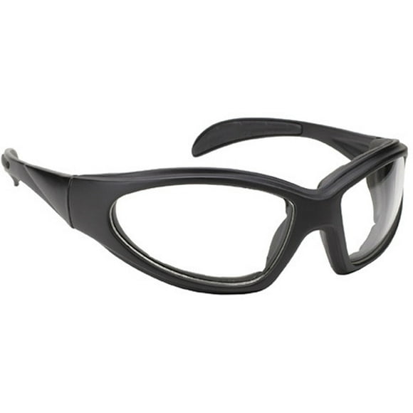 Pacific Coast Sunglasses KD's Unisex-Adult Biker Sunglasses (Black/Clear, One Size)