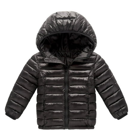 

RPVATI Baby Toddler Child Children Kids Zip Up Thicken Long Sleeve Coat Hooded Jacket Padded Warm Winter Clothes 18M-8Y