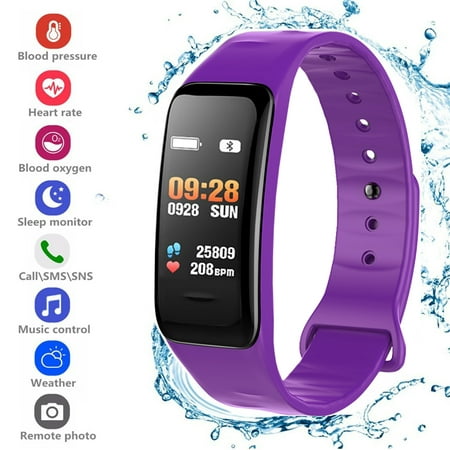 Fitness Tracker Heart Rate Monitor Watch Blood Pressure Activity Tracker Waterproof Smart Wristband for Kids Women Men, (Best Exercise Tracker Band)