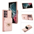thumbnail image 3 of Wallet Case Designed for Samsung S20 Ultra, with 6 Card Holder Slots RFID Blocking Shoulder Wallet Case Crossbody Strap Shockproof Leather Kickstand Phone Casefor Samsung Galaxy S20 Ultra, Pink, 3 of 11