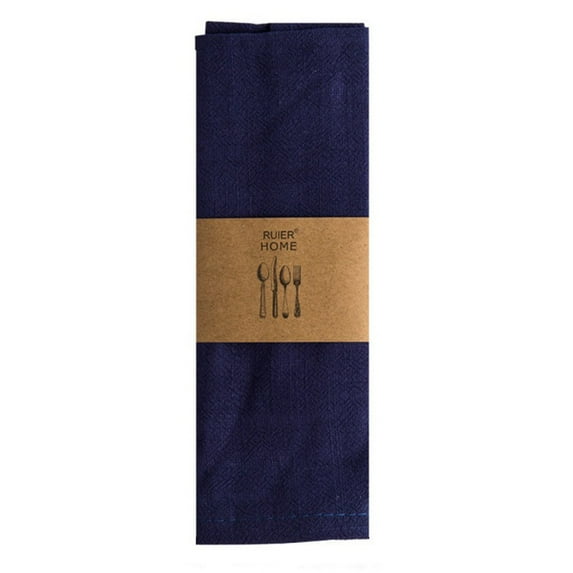 Linen Double Hemstitch Dinner Napkins - Light Grey , 18 X 18 cm - Linen Cloth Napkins with Handmade Embroidered Swiss Dots, French Flax, Machine Washable