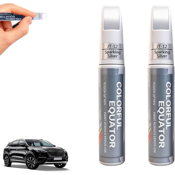 Car Paint Touch Up Pen, Auto Scratch Remover for Vehicle, 2pc Silver