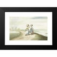 thumbnail image 2 of Gesina ter Borch 14x11 Black Modern Framed Museum Art Print Titled - Two Farm Women Walking in a Landscape (1654), 2 of 5