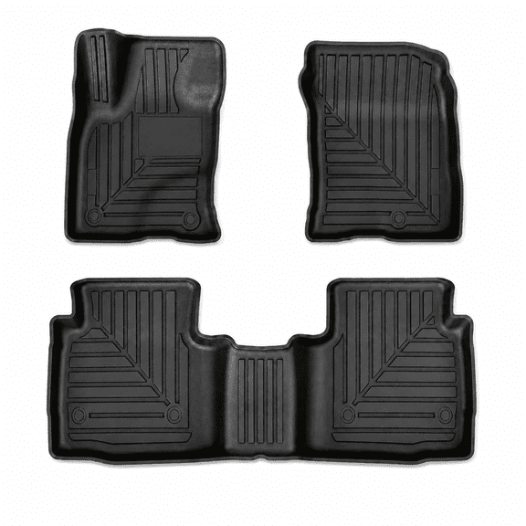 Supermodcity All Weather TPE Floor Mats, Custom-Fit, Front Floor Mats, Fits 2020-2026 Ford Escape Gas - Black 3 Piece