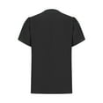 thumbnail image 6 of WREESH Women's Henley Shirt Casual Tops with Solid Blouses and Button Short Sleeve V-Neck T-Shirt in Solid Color Black, 6 of 6