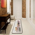 thumbnail image 3 of SKYSONIC 2'X6' Vintage Easter Scene Runner Rug with Rubber Backing, Chickens in Love Non Slip Entryway Rug Runner Washable Soft Area Rug Carpet for Hallway Bedroom Kitchen Decor, 3 of 6