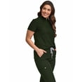 thumbnail image 5 of Green Town Scrubs for Women Scrub Set - Slim Fit Jogger Pant and Mandarin Collar Tuck-In Top, Easy Care Uniform, 5 of 8