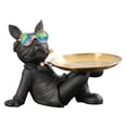 thumbnail image 2 of Estatua de Bulldog de resina, plato de aperitivos de frutas secas, adorno para el hogar, decoración para la sala de estar Hugtrwg Para estrenar, 2 of 9
