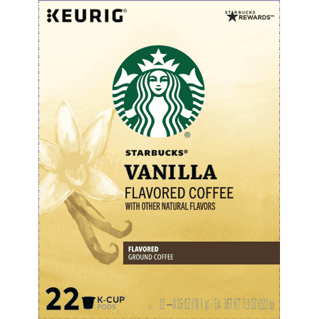 Starbucks Vanilla Flavored Blonde Roast Single Cup Coffee for Keurig Brewers, 1 Box of 22 (22 Total K-Cup